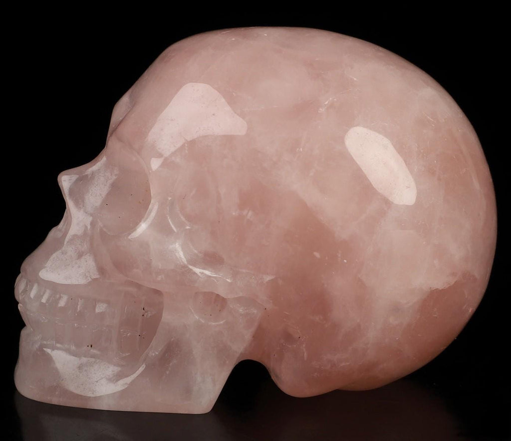 Quartz rose / Crâne pierre naturelle de collection , Méditation , télépathie