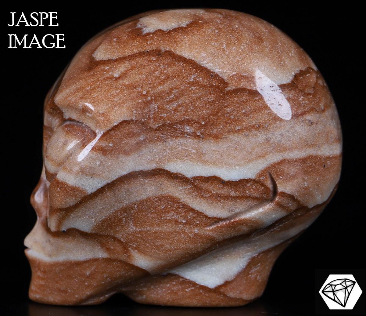 Giada paesaggio , Testa ALIEN   / Cranio in pietra naturale da collezione / decorazione  Skull , Cranio , SchÄdel , Cranio Crystal Skull