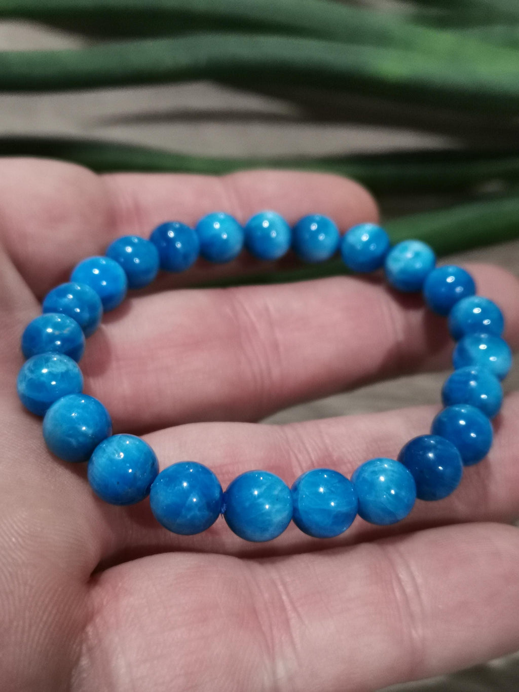Apatietarmband van natuursteen / Kralen van 8 mm of 10 mm -> Keuze uit 8 mm of 10 mm