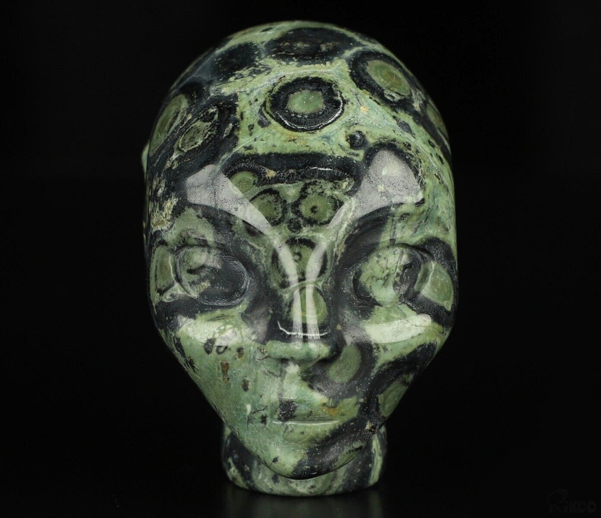 Giada pelle di coccodrillo , Giada kambaba , Elf , fata , Avatar , scultura in pietra naturale , minerali tagliati