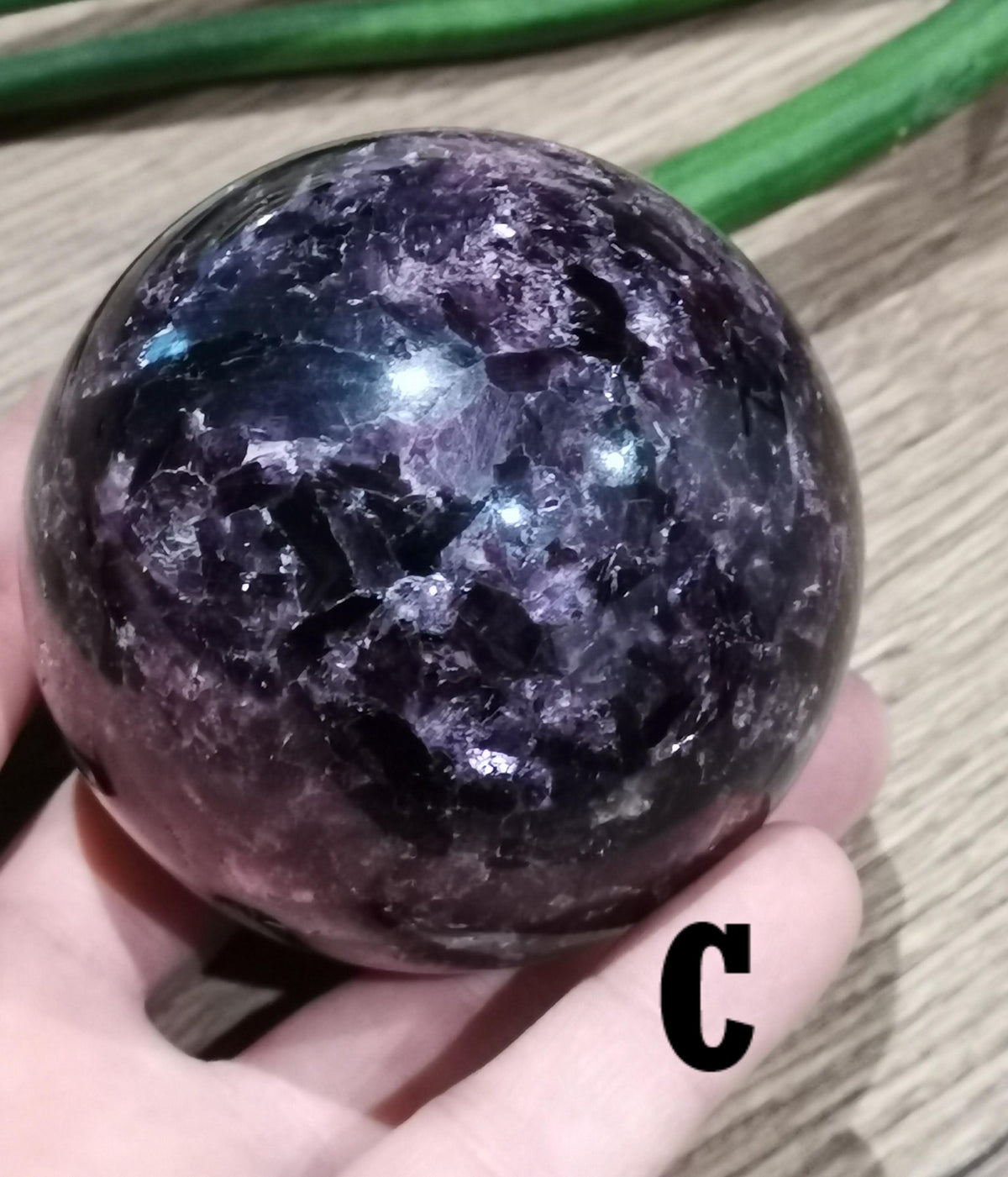 Mica Violet / Purple Mica , Lépidolite  AA+ /  SPHERE Au CHOIX Rare de Tanzanie