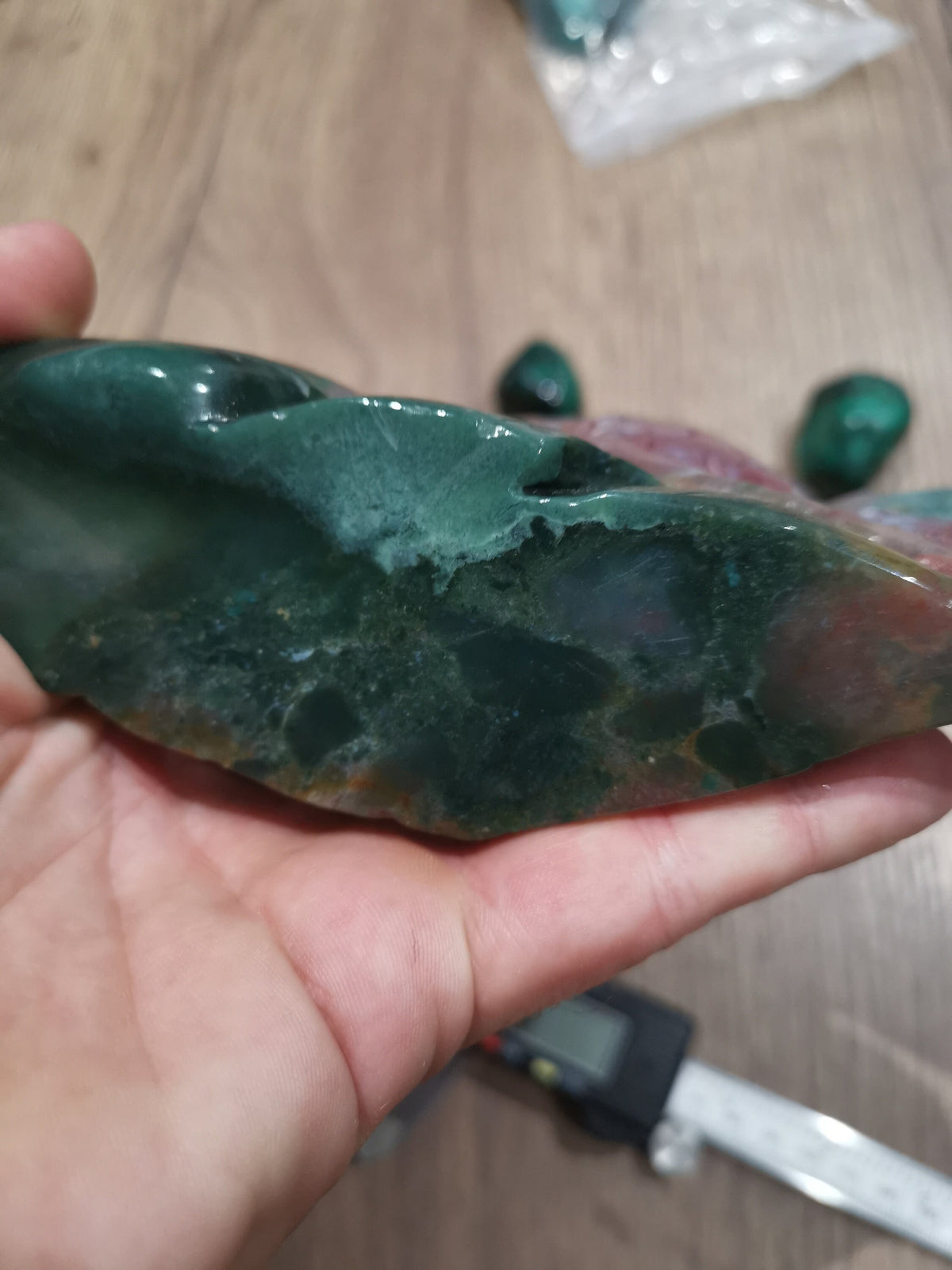 Jaspe Ocean , sculpture Statue Poisson en pierre naturelle