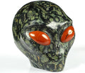 Roswell Alien Skull in Kambaba Jasper and Red Jasper · XL Natural Stone
