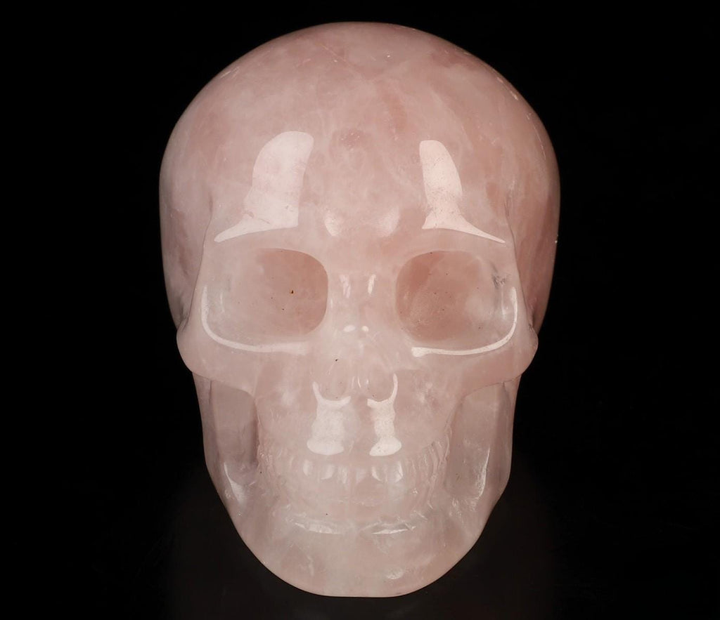 Quartz rose / Crâne pierre naturelle de collection , Méditation , télépathie