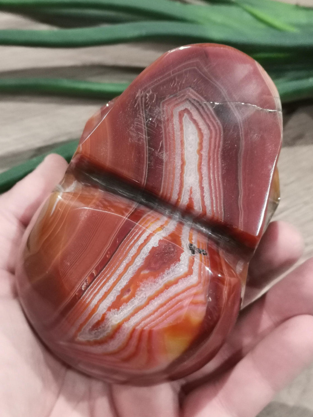 Carnelian Agate, Crystal Skull / 4 Inch Size , high quality / Lithotherapy / Cranio , SchÄdel , Cranio , Skull , reikin
