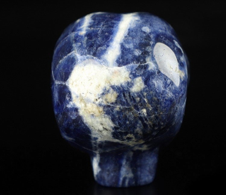 SODALITE Teschio alieno, minerale scolpito da collezione / REIKI Teschio, Cranio, SchÄdel, Cranio Teschio di cristallo