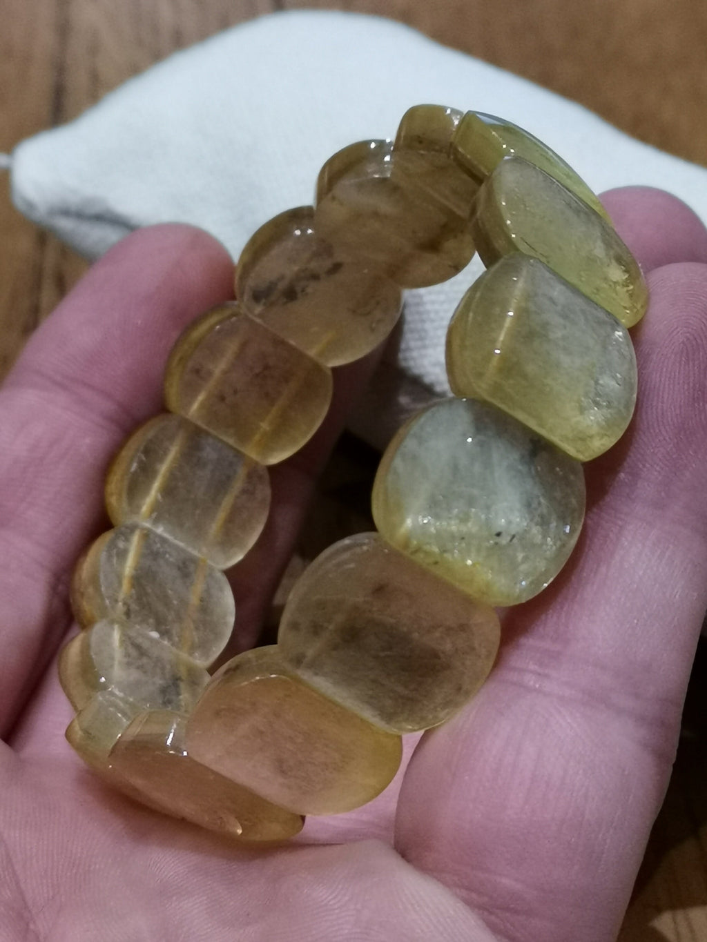 Bracciale lunghezza su misura /  Mica OR muscovite , Mica stellata della più alta qualità , / mica dorata