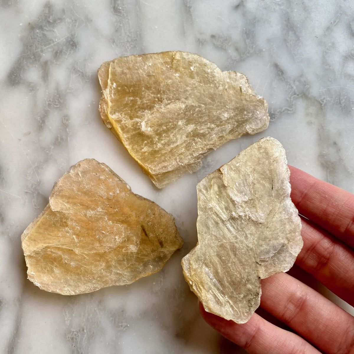 Pulseira com comprimento à medida / Mica OURO muscovita , Mica estrelada da mais alta qualidade , / mica dourada