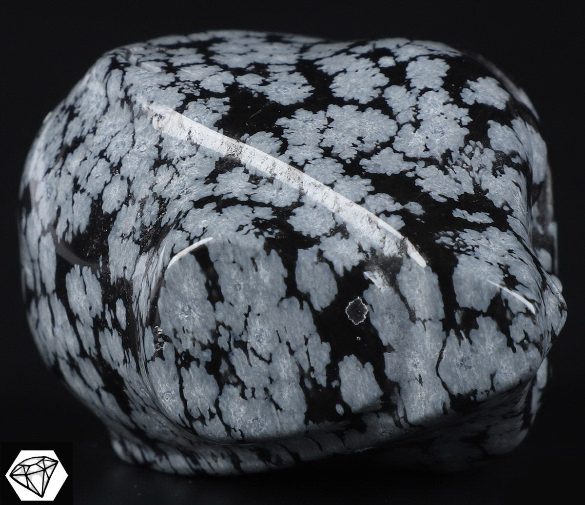 Obsidienne Flocon  /Crâne pierre naturelle de collection / décoration  Skull , Cranio , SchÄdel , Craneo Crystal Skull
