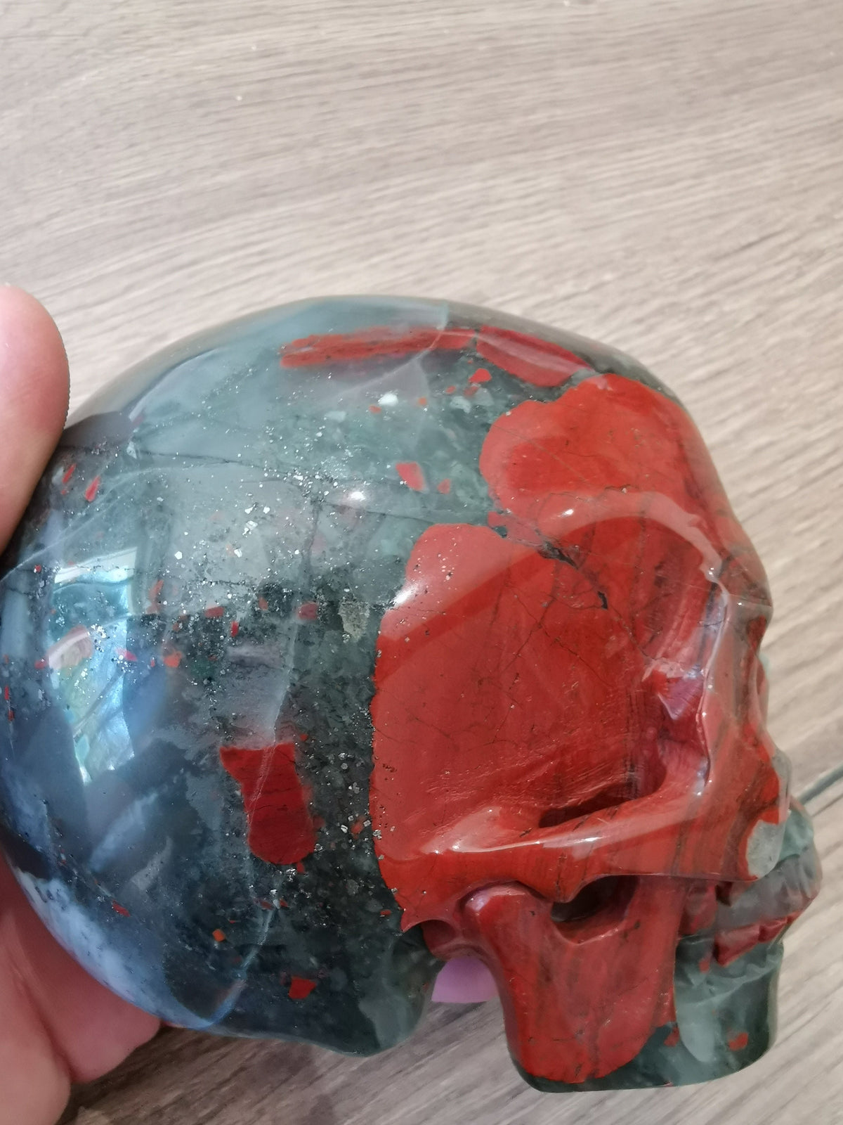 African bloodstone --> African Bloodstone / collection / Lithotherapy / Decoration/ Cranio skull , SchÄdel , Cranio