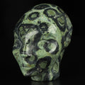 Jaspis met krokodillenleerstructuur , Kambaba-jaspis , Elf , fee , Avatar , natuurstenen sculptuur , bewerkte mineralen