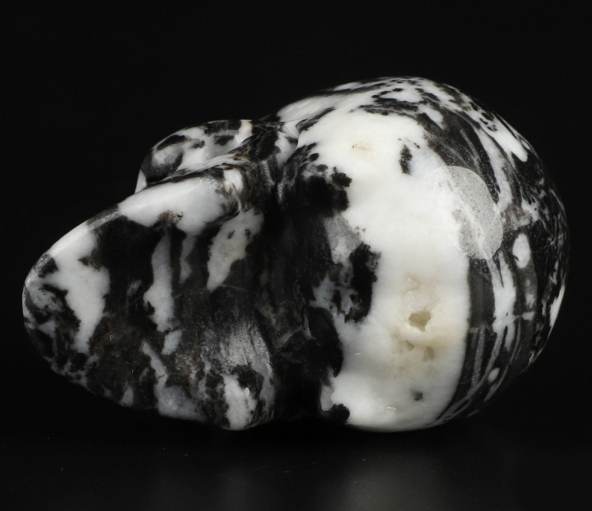 2' Zebra Jasper , Natural Stone Zebra Jasper Skull / REIKI Skull , Cranio , SchÄdel , Cranio