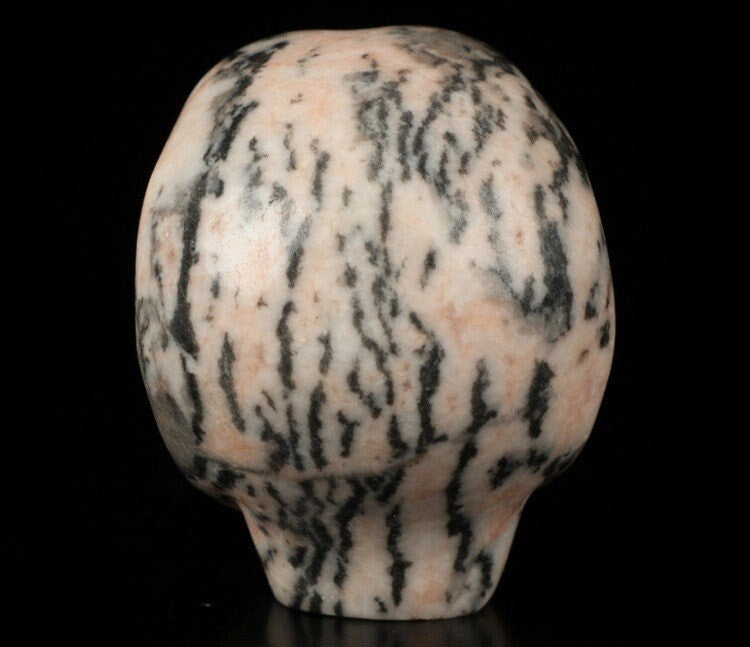 Stein rosa Aderung Grau / Pink Tiger ALIEN Roswell /Sammlerstück aus Naturstein / Dekoration Totenkopf , Cranio , Schädel , Craneo