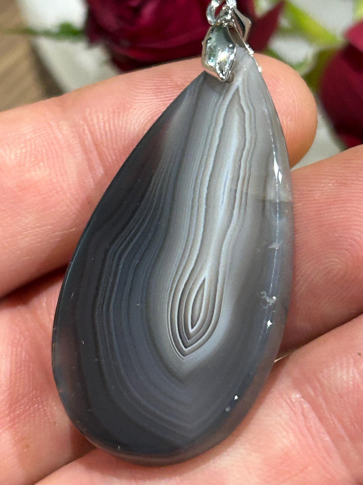 Botswanian agate drop pendant – 15 g