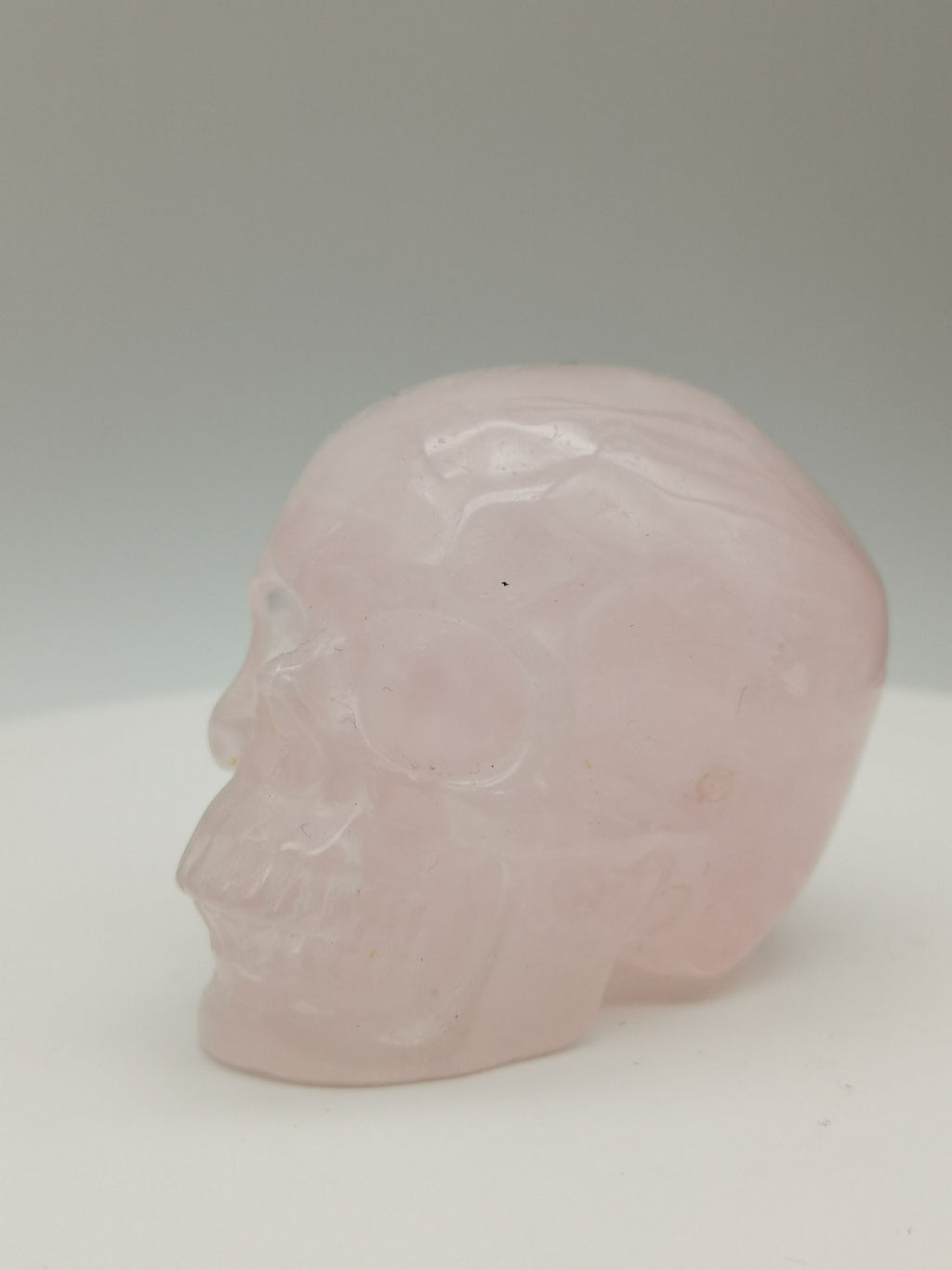 Crâne en quartz rose du Brésil – Pierre naturelle – 96 g