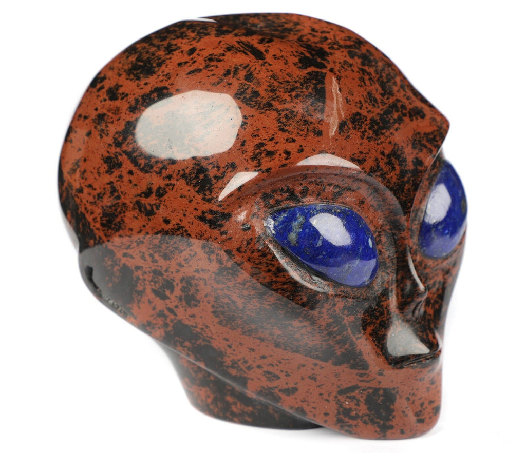 Czapka kosmitki z Roswellu z obsydianu mahoniowego · Kamień naturalny XL