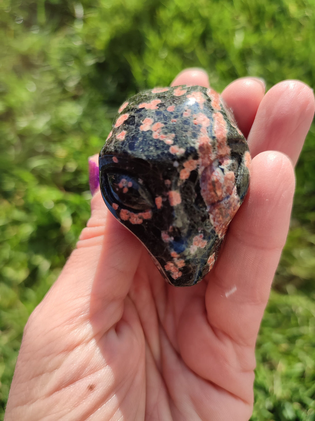 Obsidienne Flocon Marron  /Crâne pierre naturelle de collection / décoration  Skull , Cranio , SchÄdel , Craneo Crystal Skull