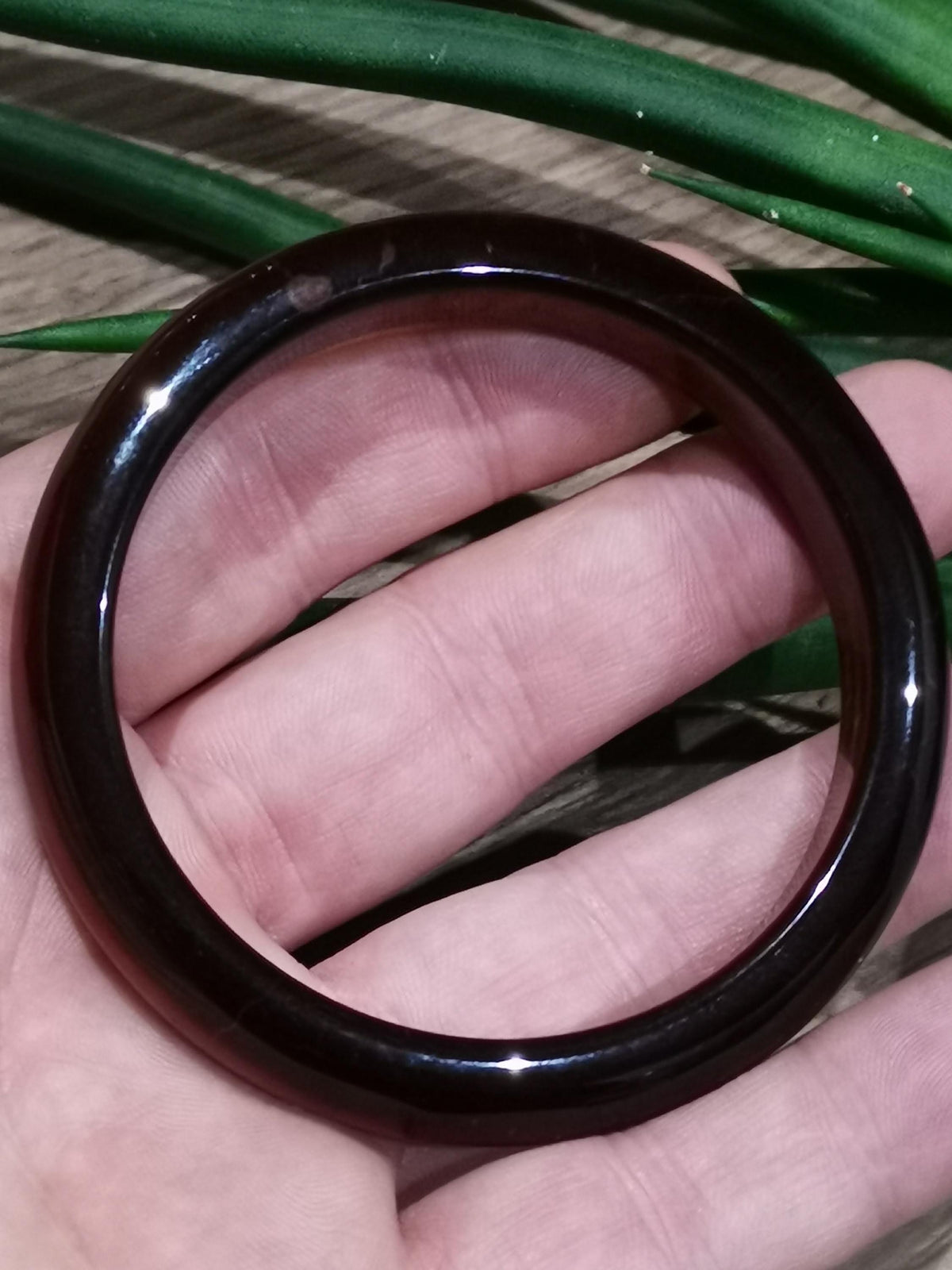 Olho de Touro, olho de tigre vermelho / Pulseira JONC Rígida em pedra natural / Diâmetro 61 mm