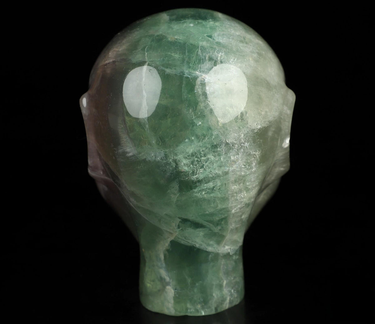 Scultura di Elfo, Fata, Avatar, Statua in cristallo di Fluorite della Mongolia, Fluorite Arcobaleno