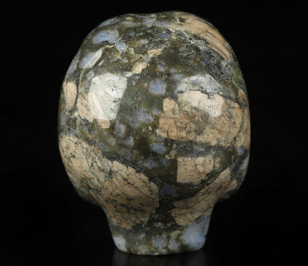 Opale Blu: Que Sera llanite, teschio in pietra naturale da collezione / Teschio, cranio, teschio, teschio di cristallo