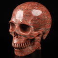 Granite Rouge ,  Crâne avec colonne  / Crystal Skull  , Collection / Lithothérapie , Cranio , SchÄdel , Craneo , reiki Crystal Skull