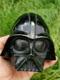 Testa di Darth Vader, scultura in ossidiana nera 1,338 KG / Collezione Star Wars