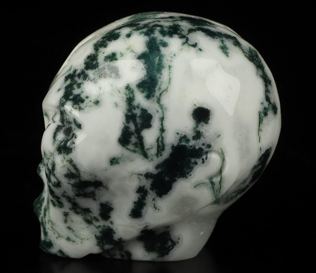 Agate ARBRE  / Tête Extra terrestre de Cristal / pierre naturelle  / REIKI  Skull , Cranio , SchÄdel , Roswell