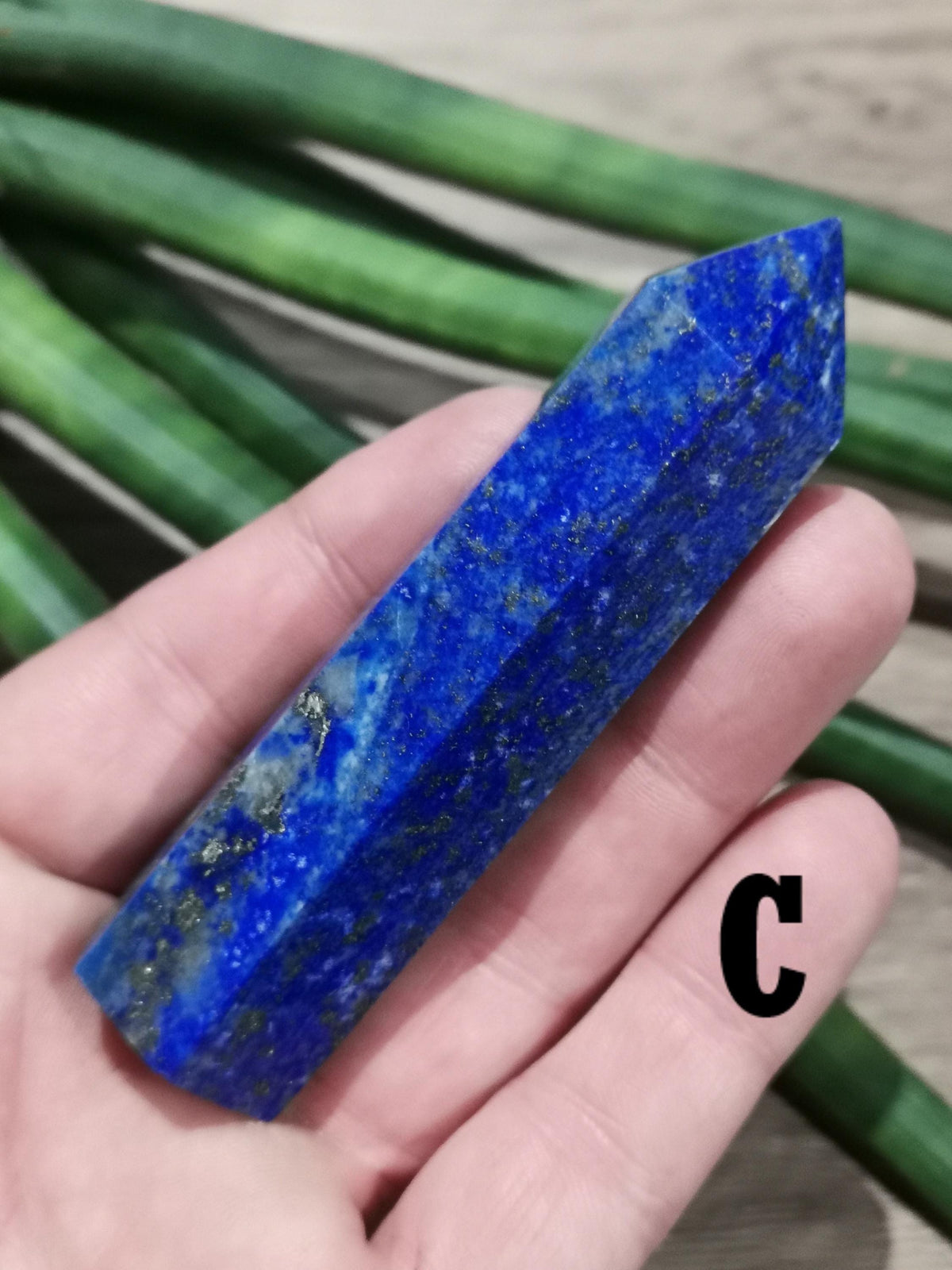 Lapis lazuli z Pakistanu – Ośmiokruny czubek obelisku do wyboru - Kamień naturalny