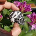 2' Zebra Jasper , Natural Stone Zebra Jasper Skull / REIKI Skull , Cranio , SchÄdel , Cranio