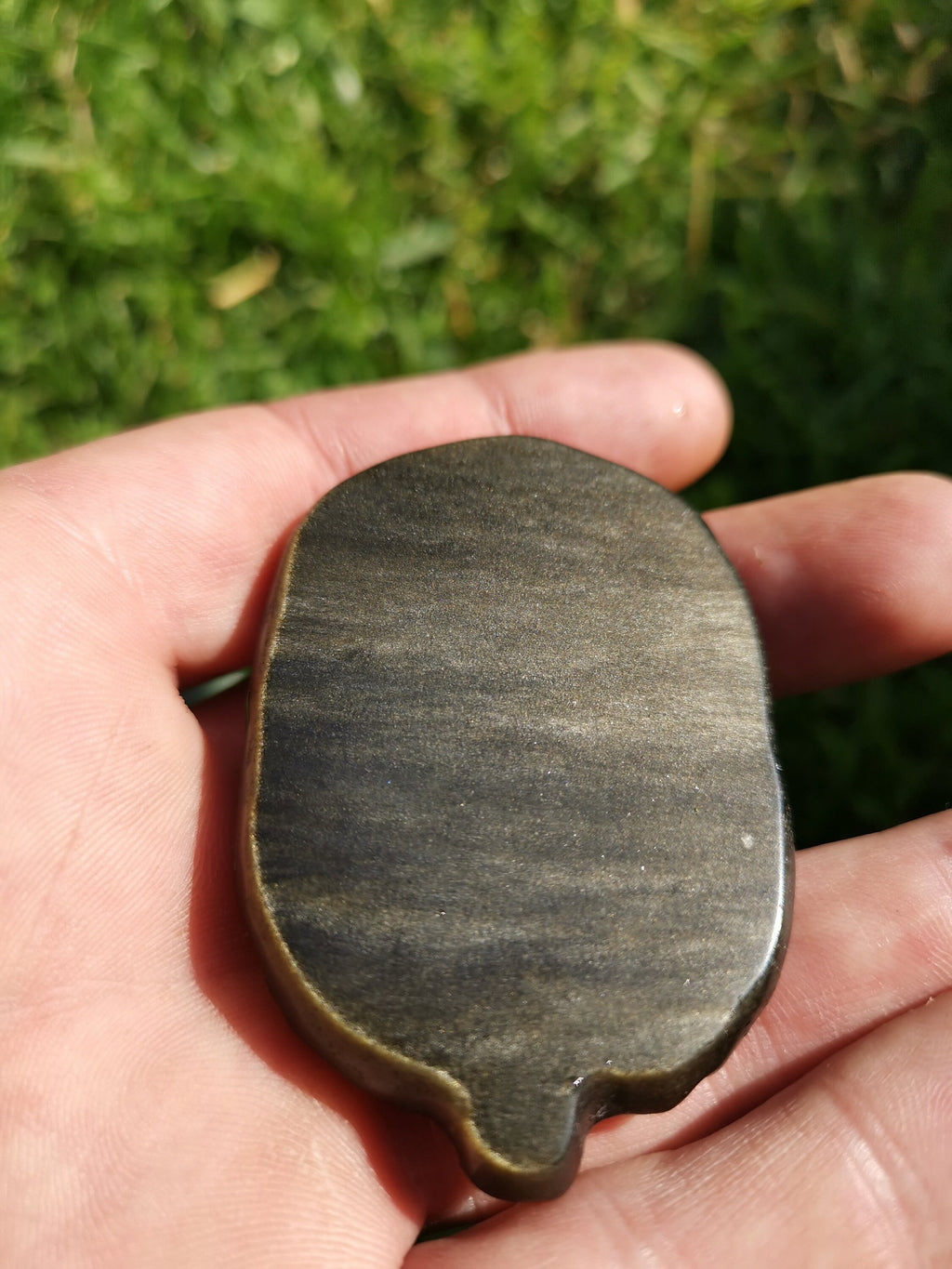 Engraved lion head – Golden obsidian, silver obsidian, or tiger’s eye / Natural stone