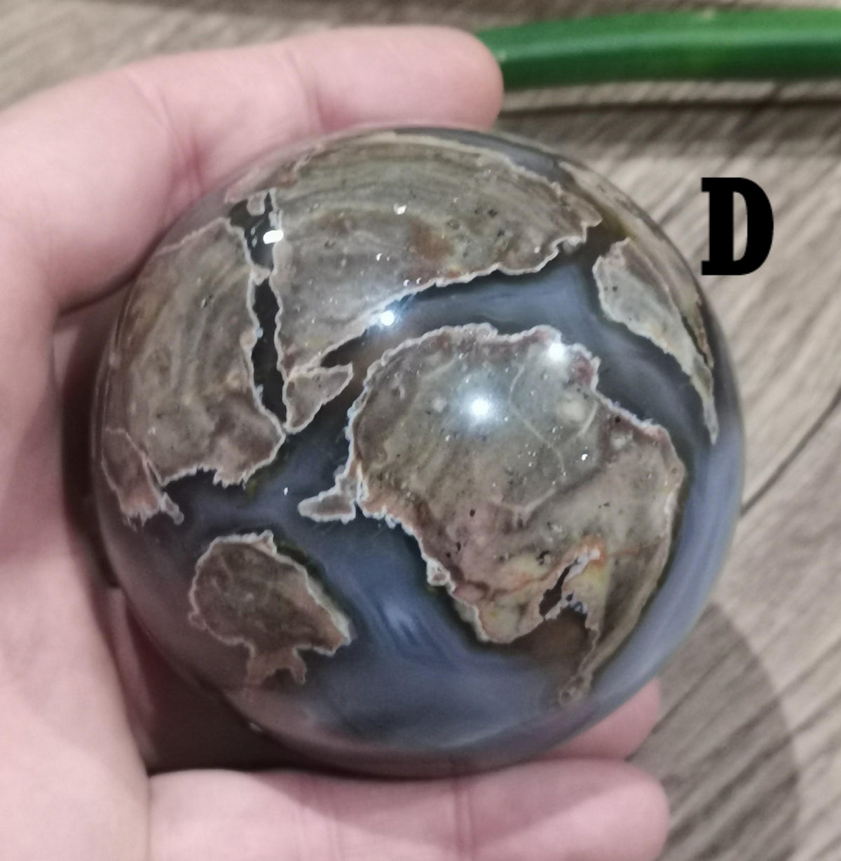 Ágata Huevo de Dinosaurio , Esfera a elegir , ideal Colección de piedra atípica