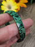 Zoizit-Rubin-Armband – Quadratische, facettierte Perlen 11 mm – Maßanfertigung