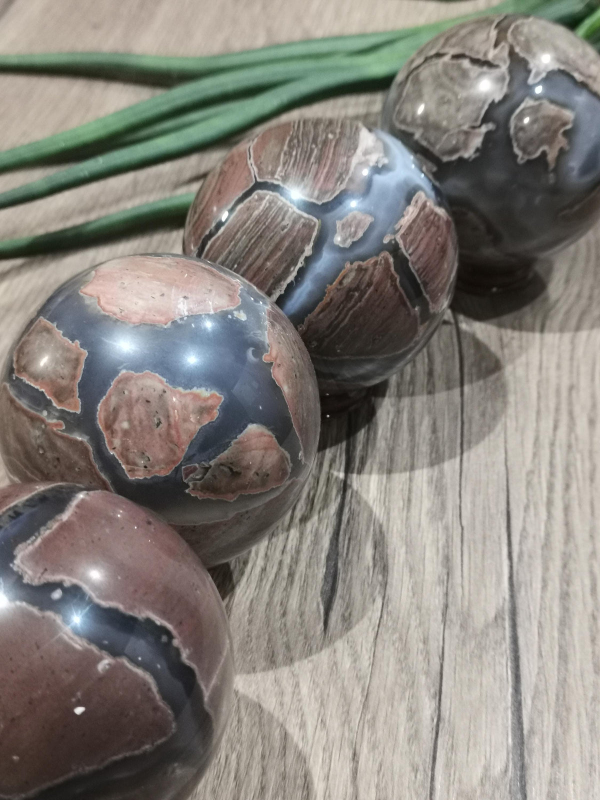 Ágata Huevo de Dinosaurio , Esfera a elegir , ideal Colección de piedra atípica