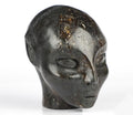 2" ELF / Fata / Avatar - Magnifico Granato della Corea , Cranio di Cristallo , scultura in pietra naturale , minerale intagliato, / Decorazione