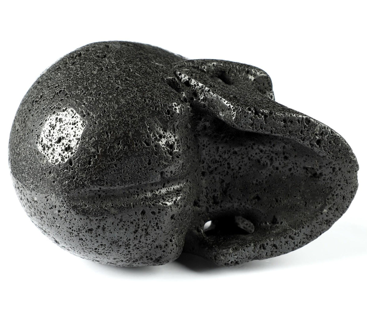 Crâne en Pierre De lave Sculpté  / tète de mort Cranio , SchÄdel , Craneo , Skull , reikin Crystal Skull