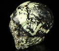 Jaspis genaamd FUIKWERK  , buitenaards  Roswell / verzamelobject van natuursteen / decoratie  Skull , Cranio , SchÄdel , Craneo