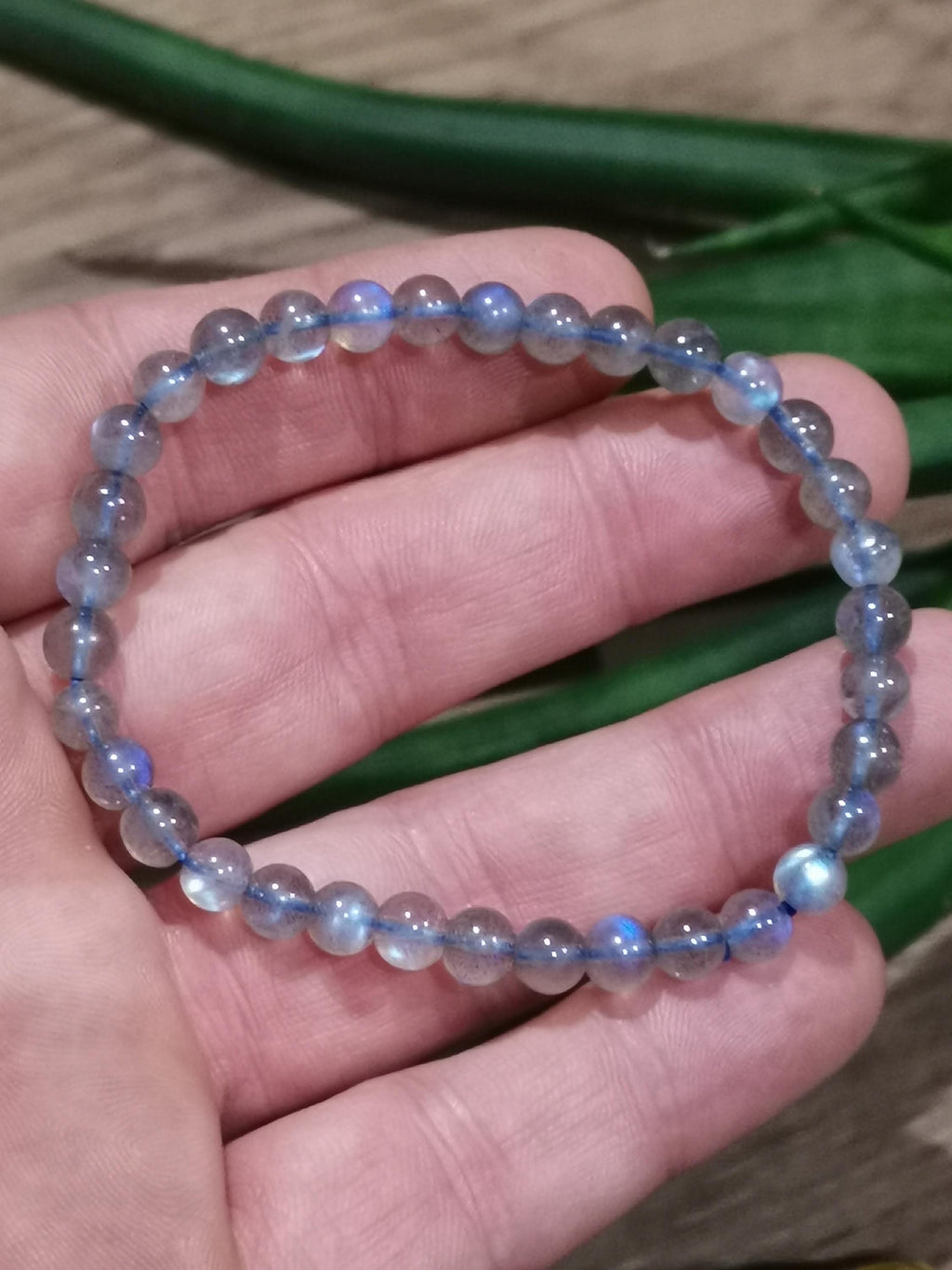 Armband van Madagaskar-labradoriet – Kralen van 6 mm – AA – Op maat