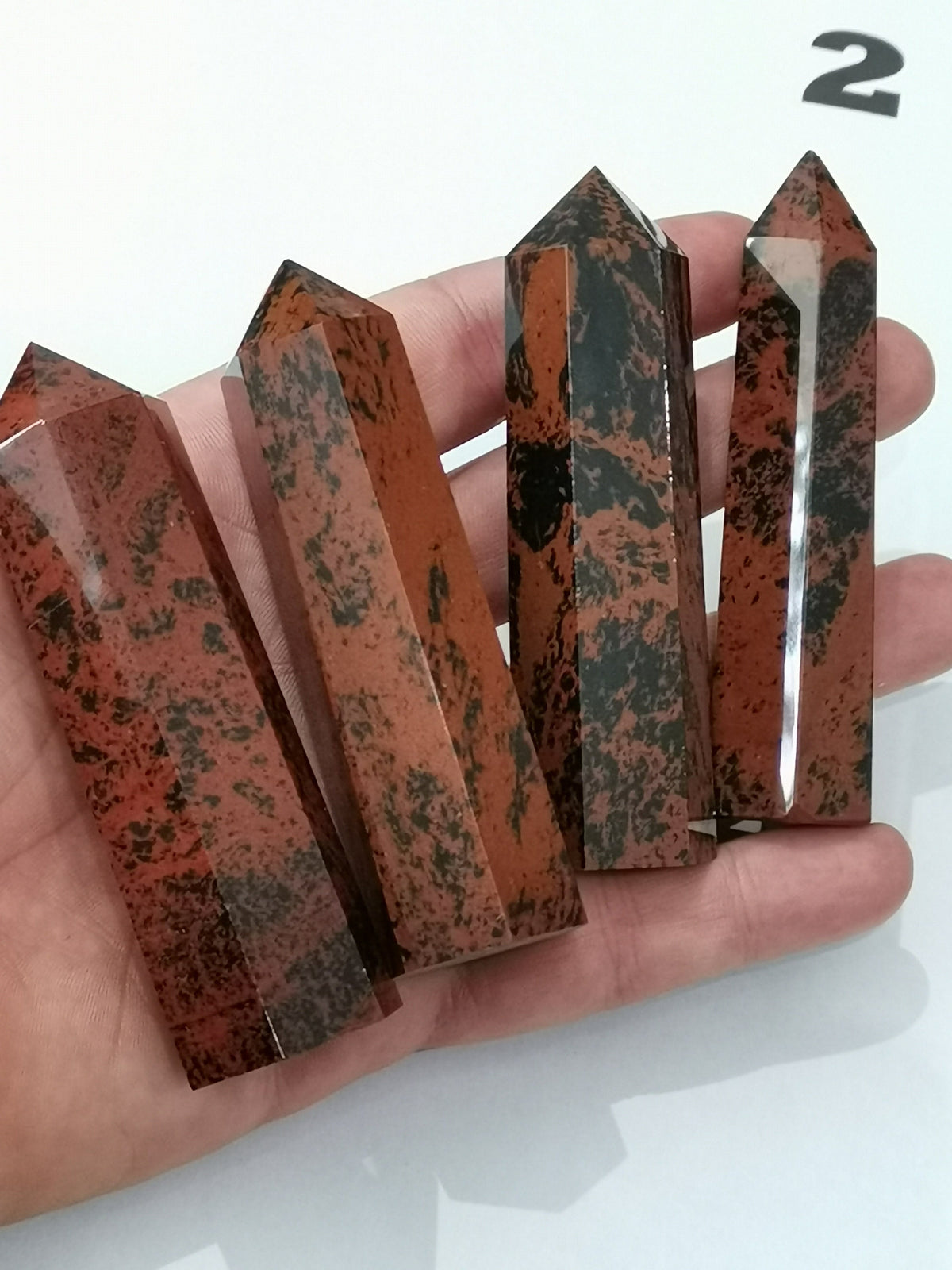 Obsydian mahoniowy „Mahogany” – Obeliski do wyboru - Kamień naturalny
