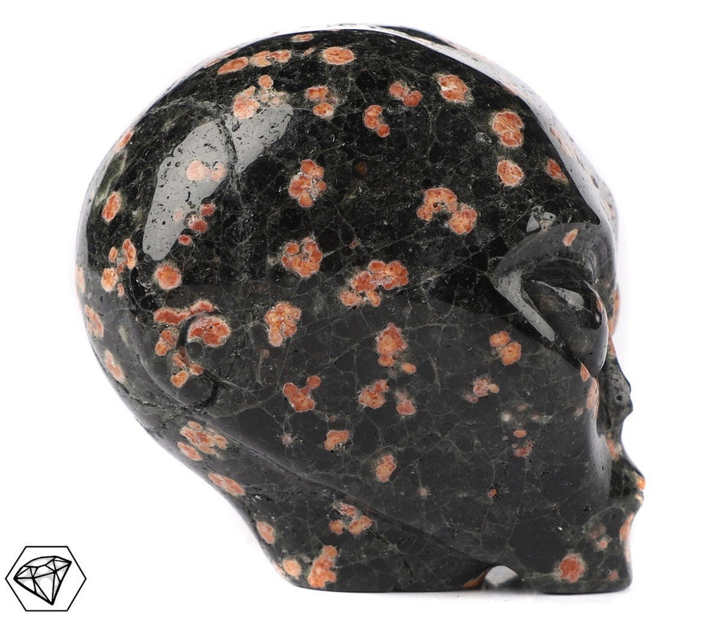 Obsidienne Flocon Marron  /Crâne pierre naturelle de collection / décoration  Skull , Cranio , SchÄdel , Craneo Crystal Skull