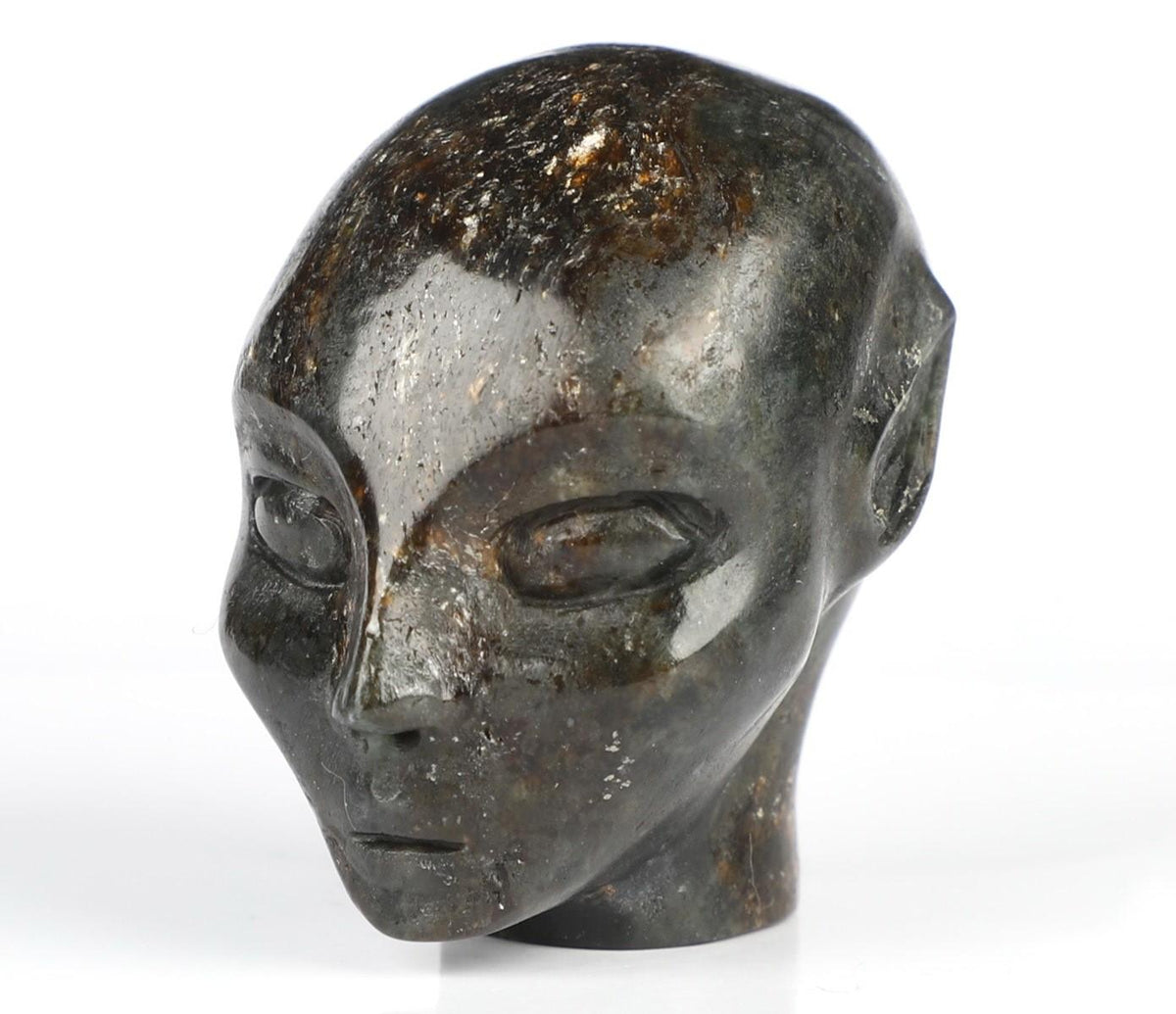 2" ELF / Fata / Avatar - Magnifico Granato della Corea , Cranio di Cristallo , scultura in pietra naturale , minerale intagliato, / Decorazione