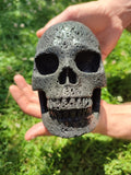 Heißer Lavastein / Schädel XXL / Sammler-Vulkanstein, Memento Mori