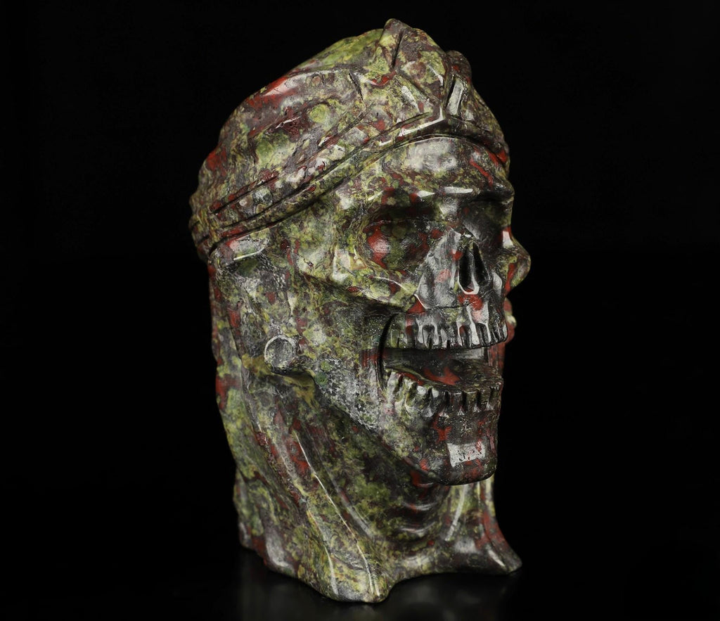 Dragon's Blood Jasper Mummy · Natural Stone Sculpture