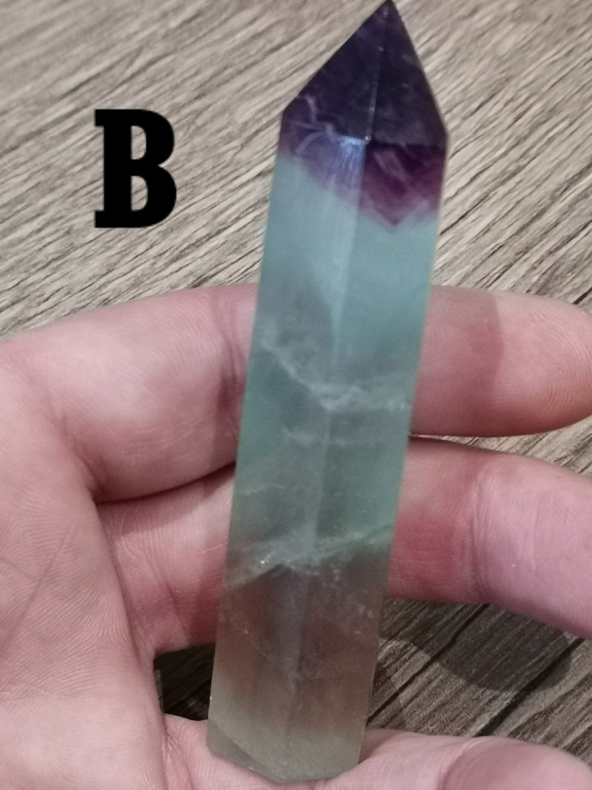 Green and purple fluorite – Choice of obelisk point - Natural crystal
