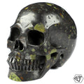 Crâne pierre naturelle JASPE PLUMITE    ,  Top qualité , Cranio , SchÄdel , SKULL Crystal Skull