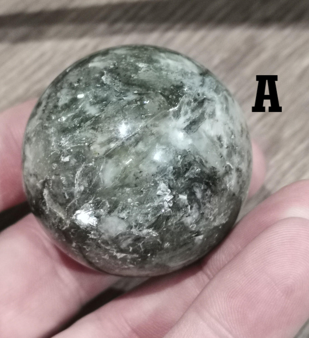 Green Mica, Muscovite / CHOICE OF SPHERE / Rare Minerals from Tanzania