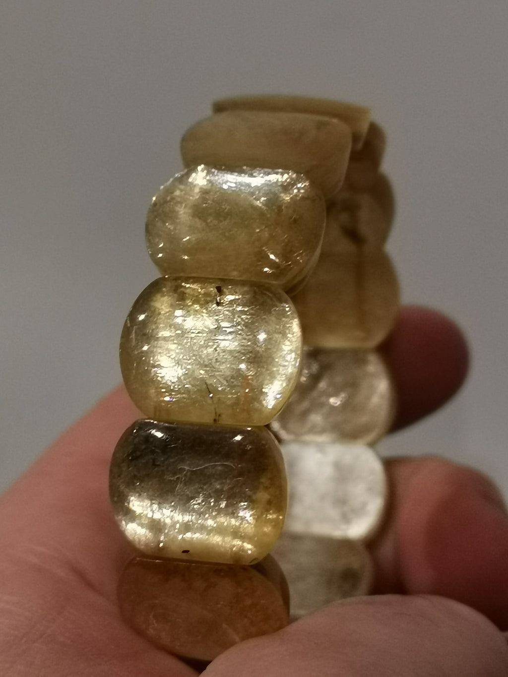 Bracciale lunghezza su misura /  Mica OR muscovite , Mica stellata della più alta qualità , / mica dorata