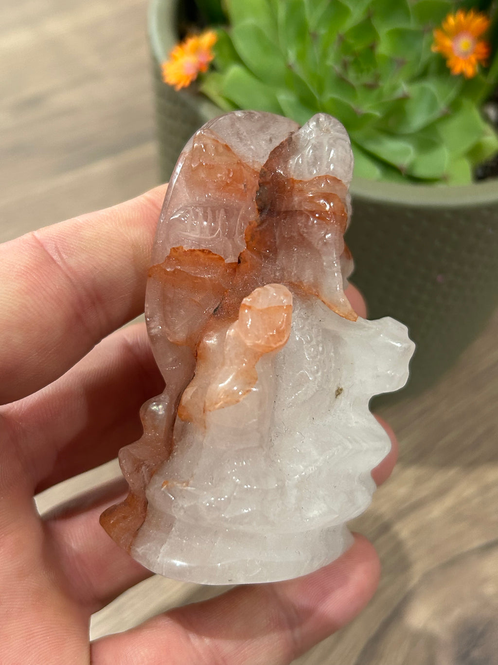 Dio elefante Ganesh; dio che rimuove gli ostacoli, avventurina, quarzo, ossidiana, howlite, ametista