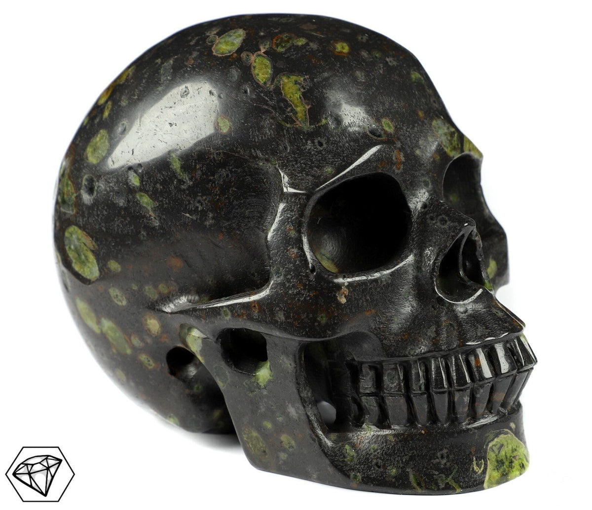 Czaszka z naturalnego kamienia JASPEK PLUMITOWY    ,  Najwyższa jakość , Cranio , SchÄdel , SKULL Kryształowa czaszka