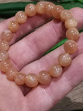 Bracciale in pietra del sole (eliolite) – Perle da 10 mm – AA+