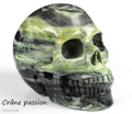 JADE Butter , Beurre Crâne en pierre naturelle , Mémento mori , Vanité